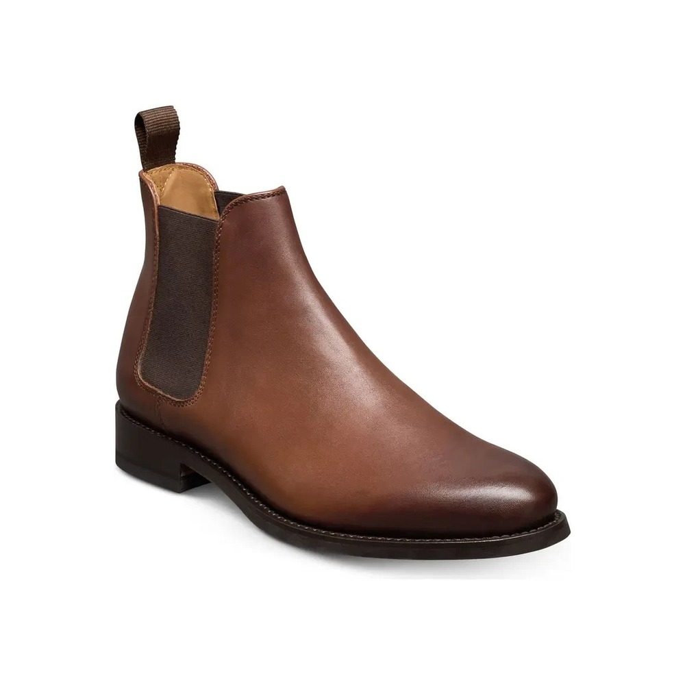 Allen Edmonds Driggs Chelsea Boot Chili Brown Sz 9.5 D Preppy Business